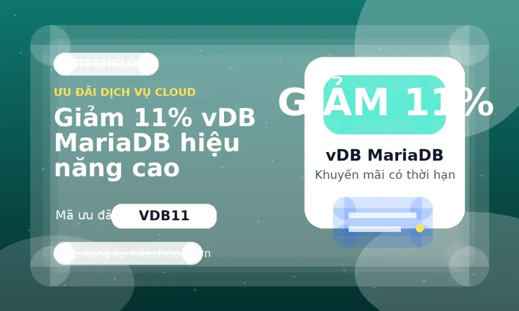 Giảm 11% vDB MariaDB hiệu năng cao