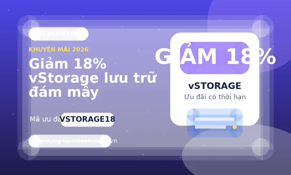 Giảm 18% vStorage lưu trữ đám mây