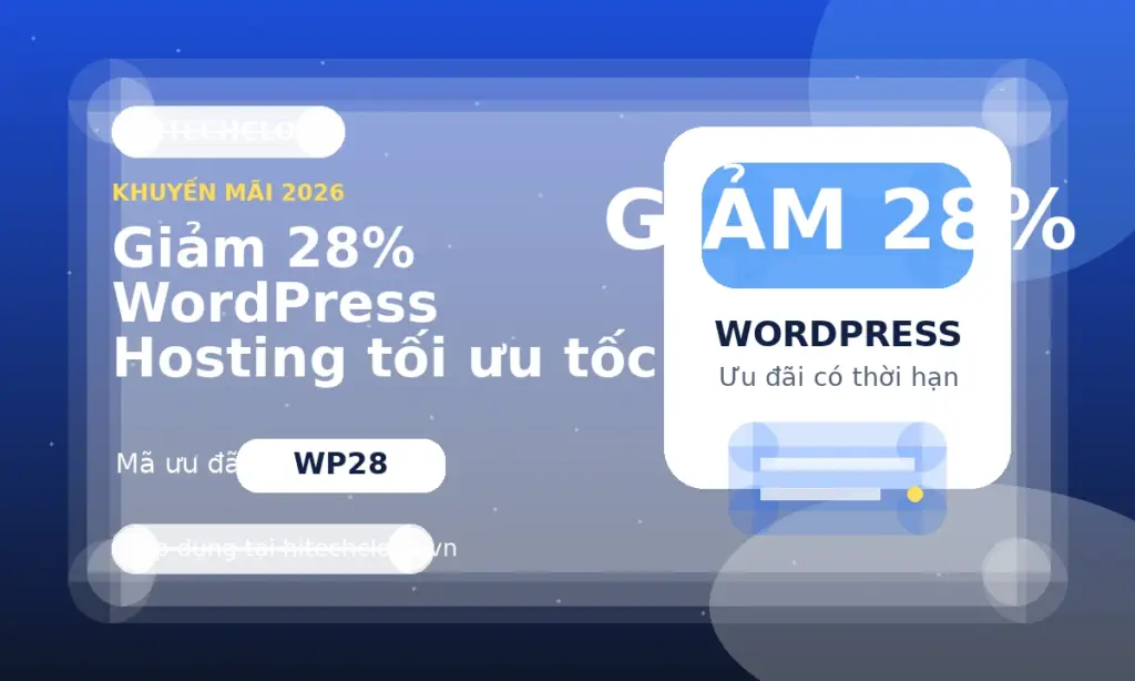 Giảm 28% WordPress Hosting tối ưu tốc độ